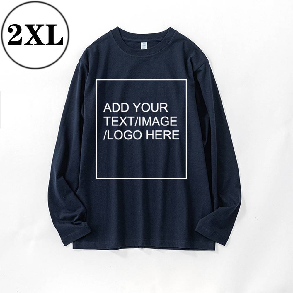 SIZE:SX 250G Personalized custom pure cotton long sleeve shirt