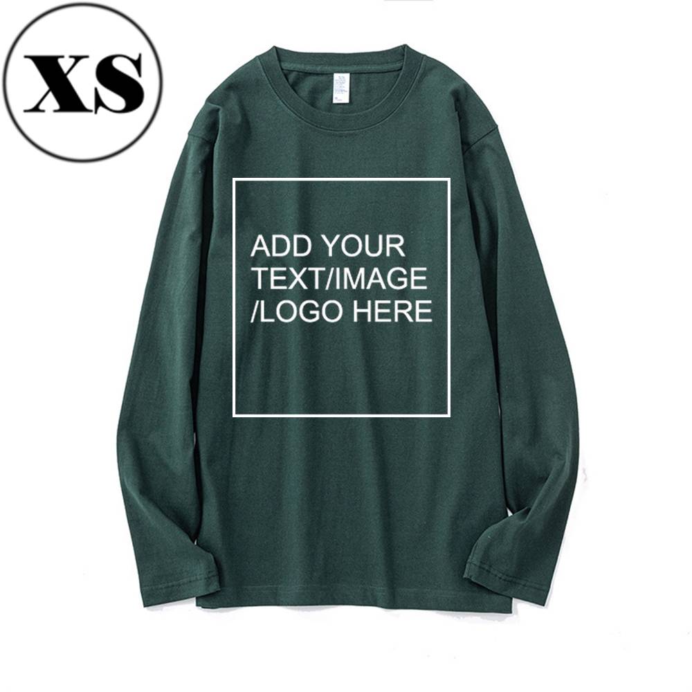 SIZE:SX 250G Personalized custom pure cotton long sleeve shirt