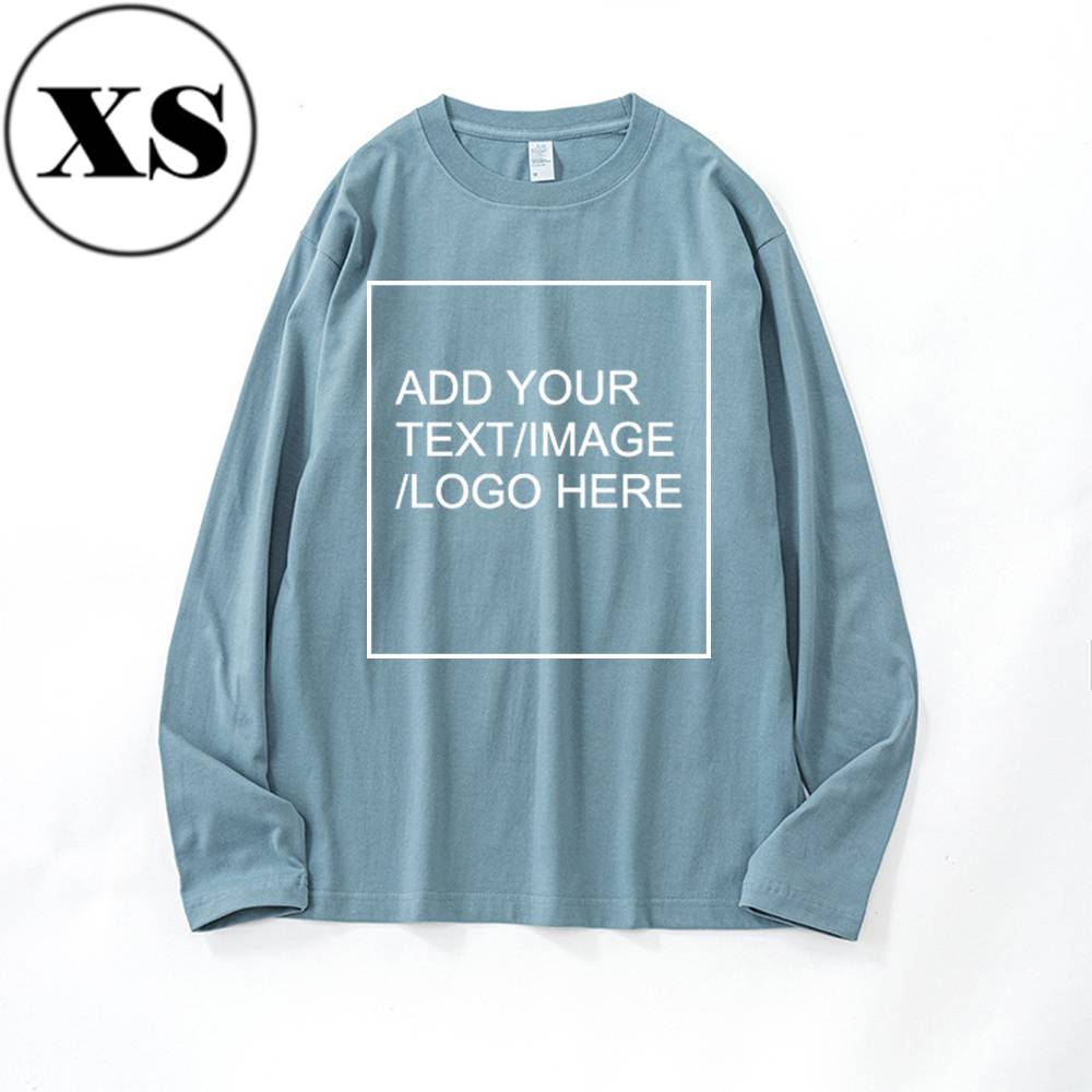 SIZE:SX 250G Personalized custom pure cotton long sleeve shirt