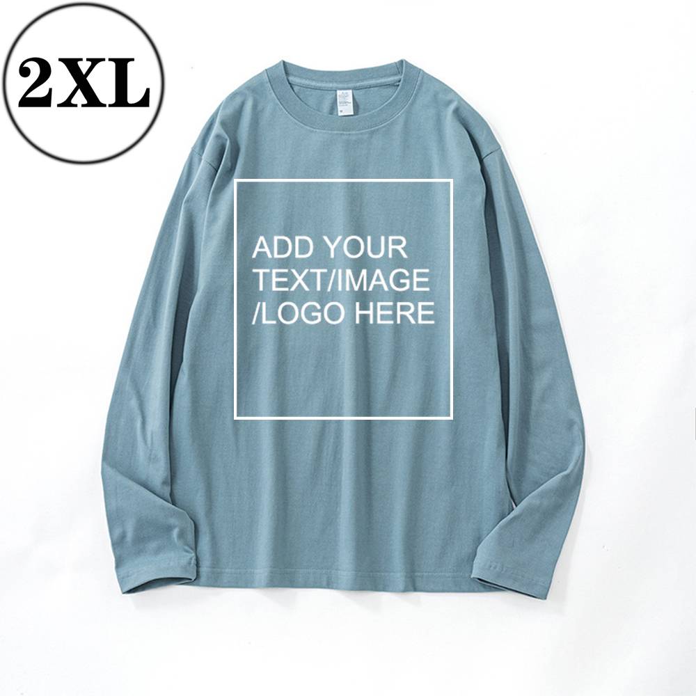 SIZE:SX 250G Personalized custom pure cotton long sleeve shirt