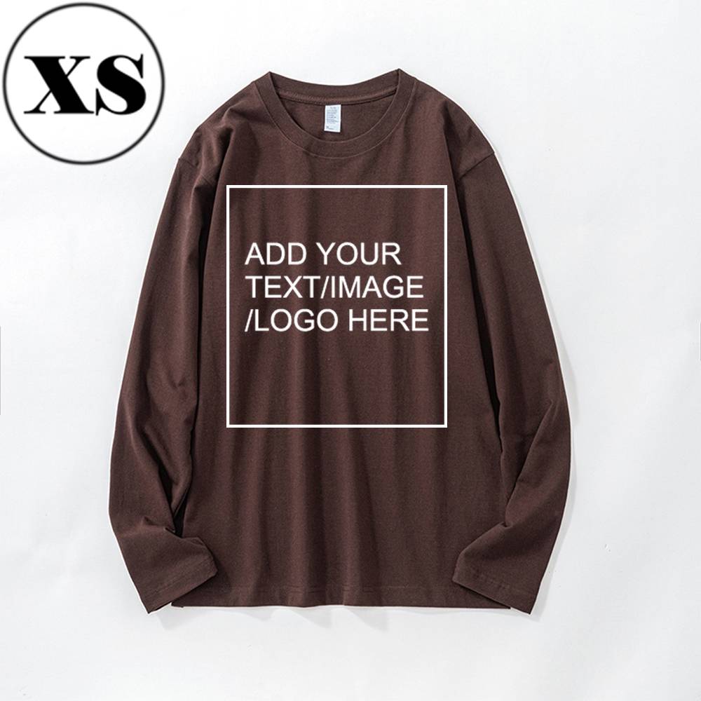 SIZE:SX 250G Personalized custom pure cotton long sleeve shirt