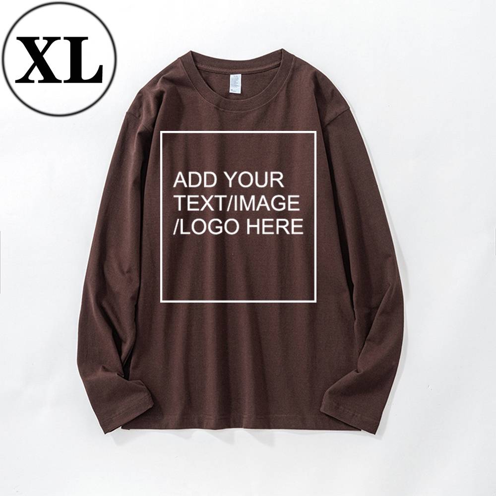 SIZE:SX 250G Personalized custom pure cotton long sleeve shirt