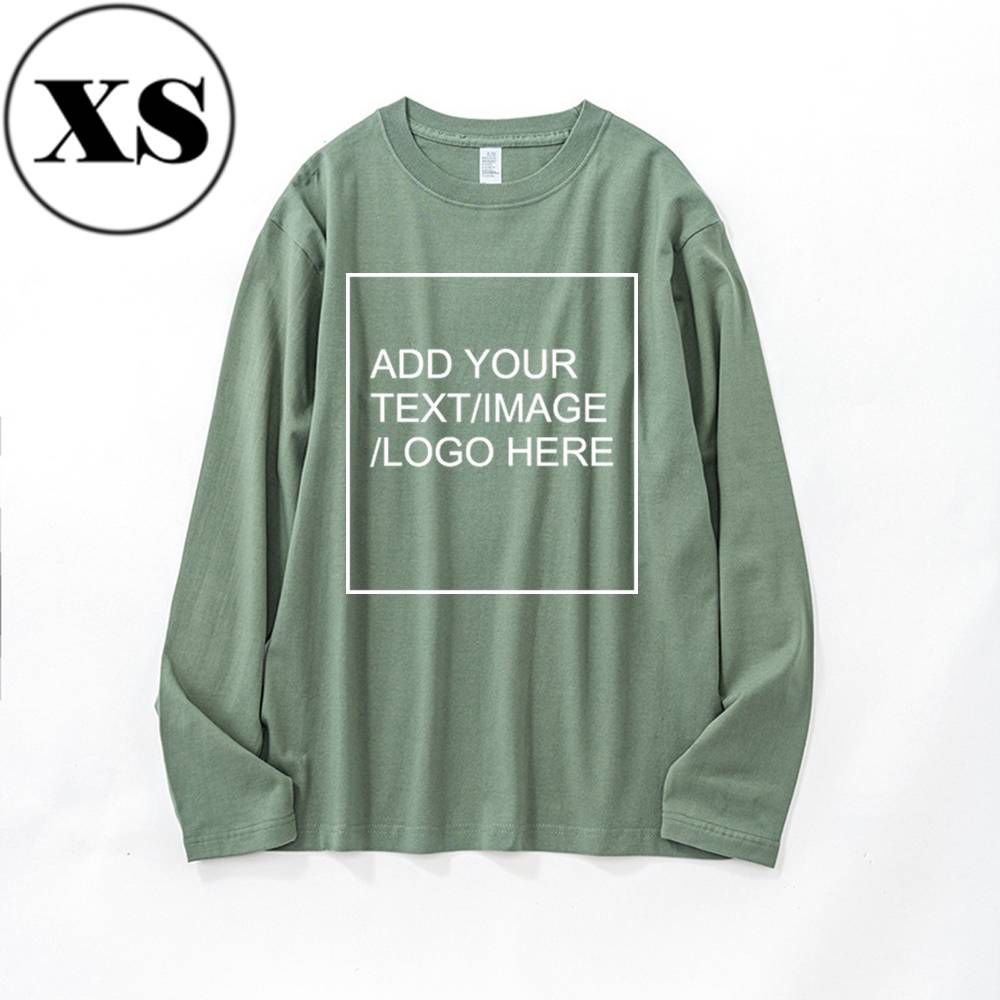 SIZE:SX 250G Personalized custom pure cotton long sleeve shirt