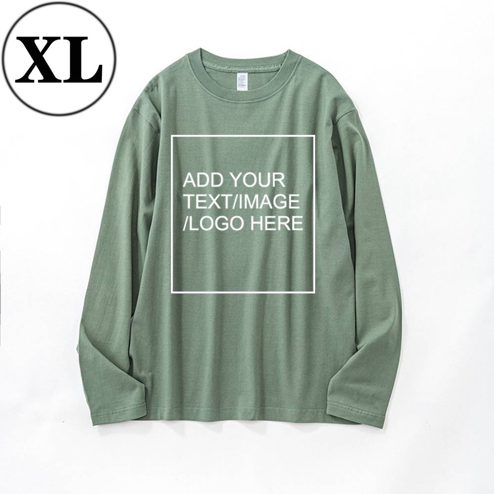 SIZE:SX 250G Personalized custom pure cotton long sleeve shirt