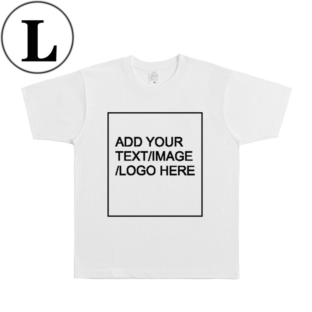 SIZE:L 210G Personalized custom cotton T-shirt Includes one location print