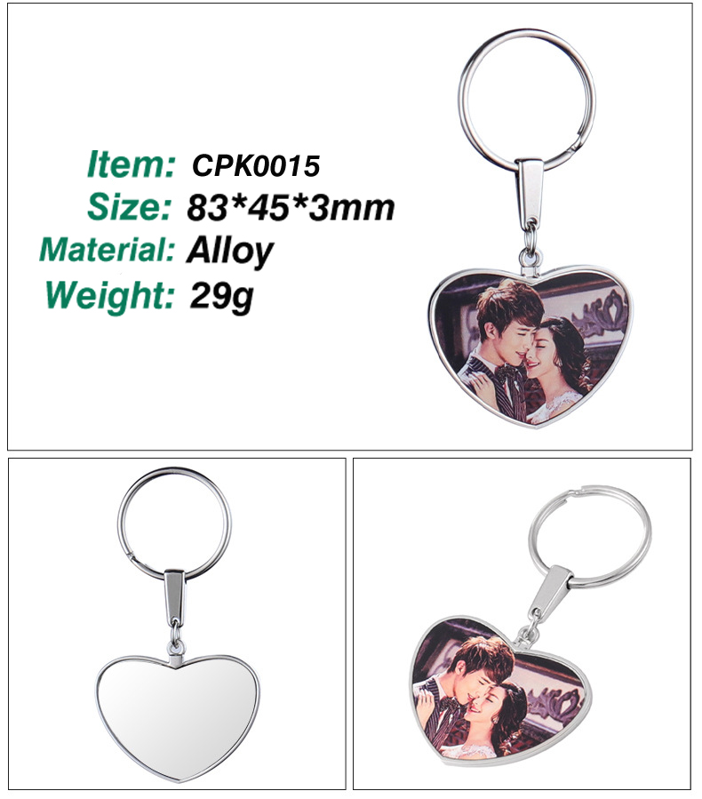 Customizable Thermal Transfer Photo Keychain