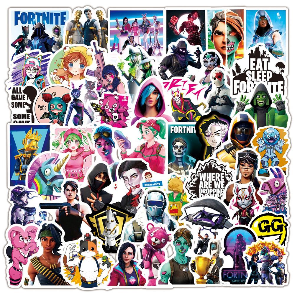 100 pcs Laptop Skateboard doodle Waterproof Sticker