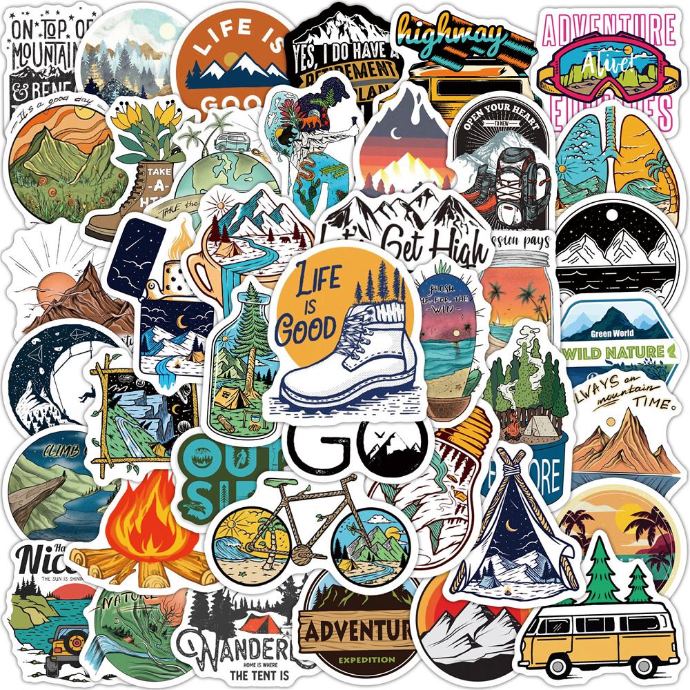 50 pcs Laptop Skateboard doodle Waterproof Sticker