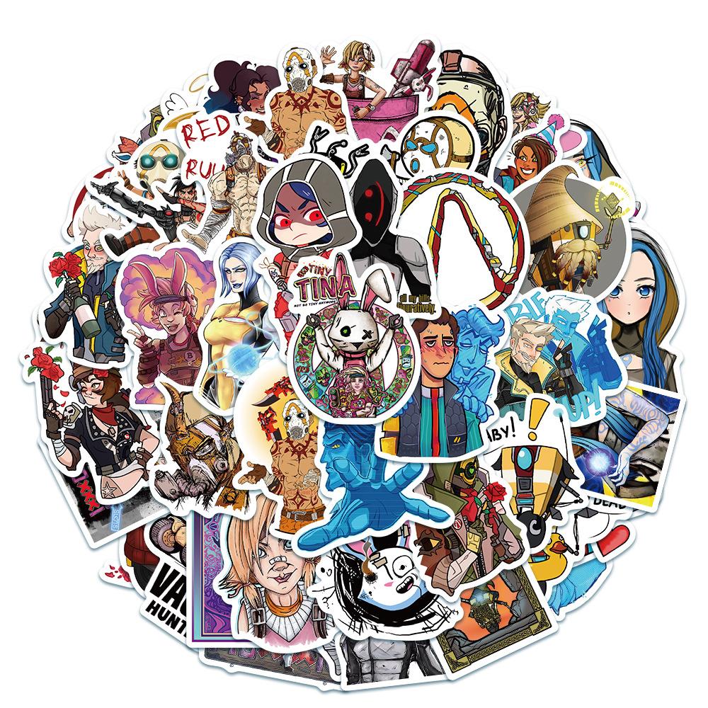 50 pcs Laptop Skateboard doodle Waterproof Sticker