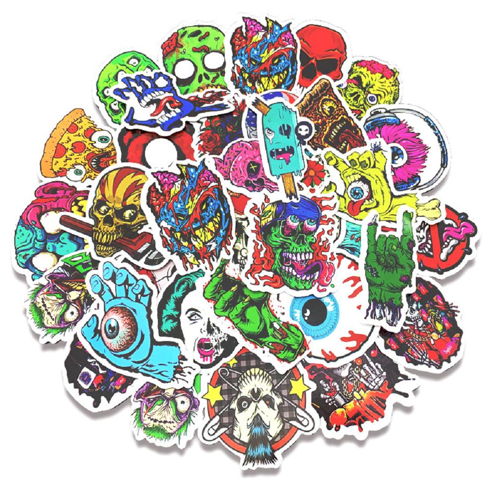 50 pcs Laptop Skateboard doodle Waterproof Sticker