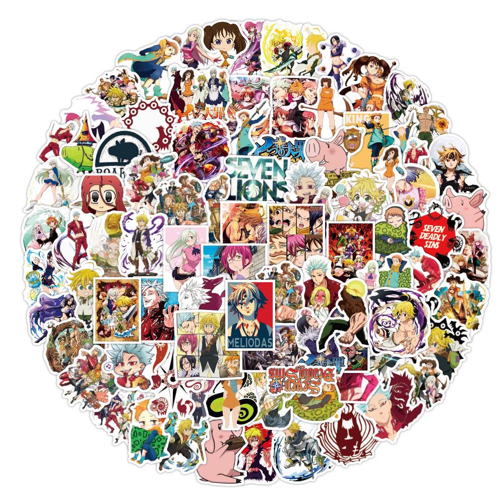 100 pcs Laptop Skateboard doodle Waterproof Sticker
