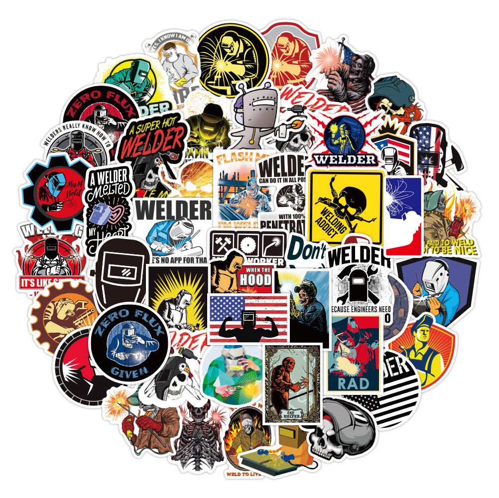 50 pcs Laptop Skateboard doodle Waterproof Sticker