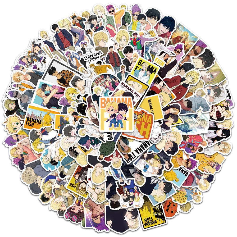 100 pcs Laptop Skateboard doodle Waterproof Sticker