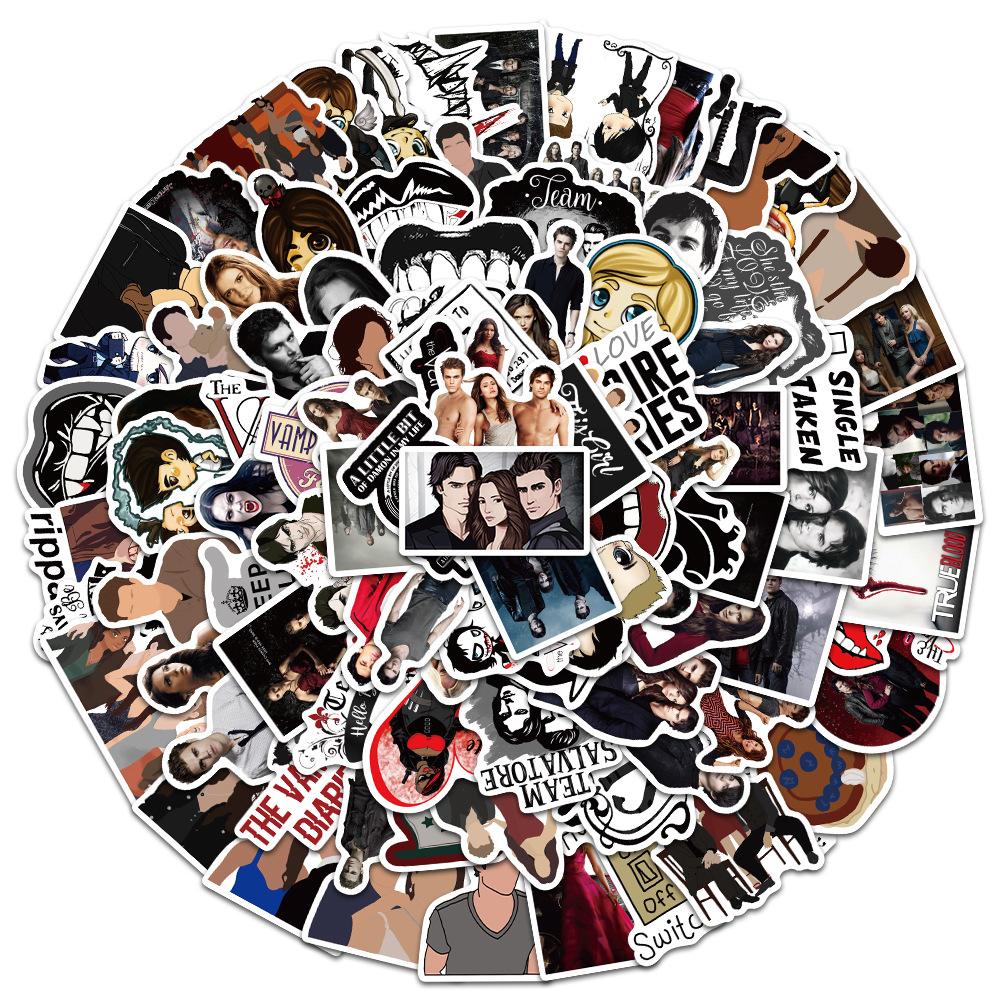 100 pcs Laptop Skateboard doodle Waterproof Sticker
