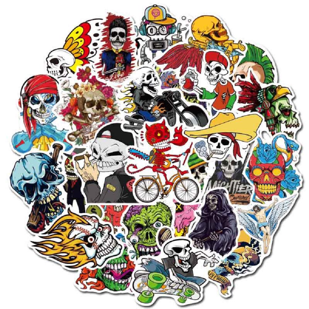 50 pcs Laptop Skateboard doodle Waterproof Sticker