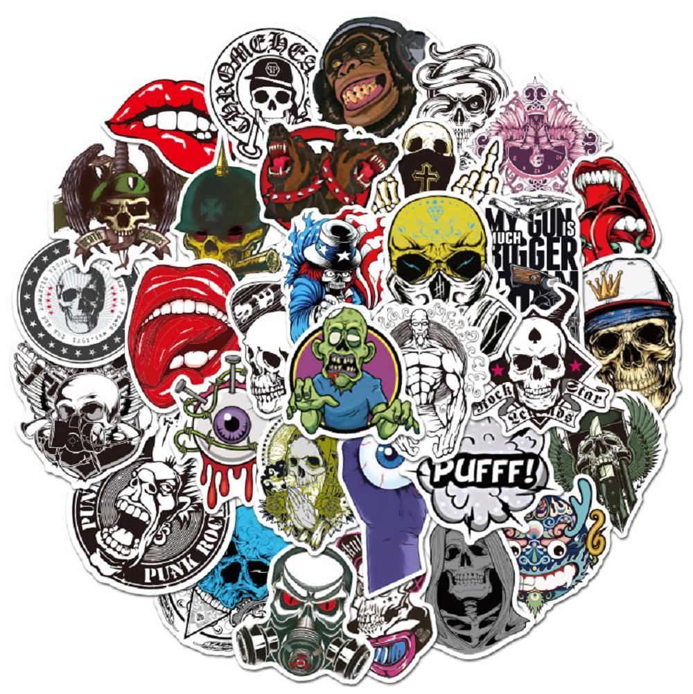 50 pcs Laptop Skateboard doodle Waterproof Sticker