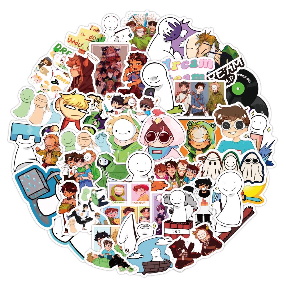 50 pcs Laptop Skateboard doodle Waterproof Sticker
