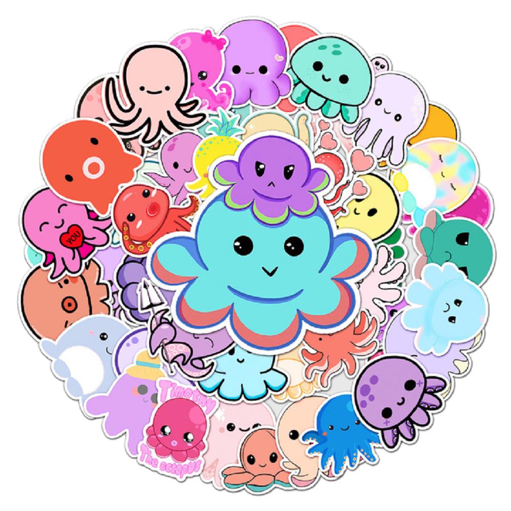 50 pcs Laptop Skateboard doodle Waterproof Sticker