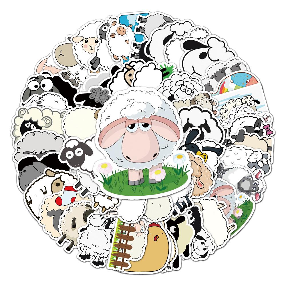 50 pcs Laptop Skateboard doodle Waterproof Sticker