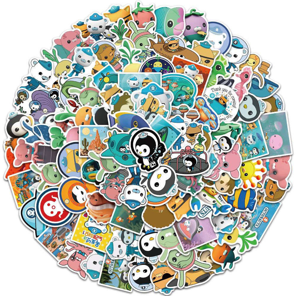 100 pcs Laptop Skateboard doodle Waterproof Sticker