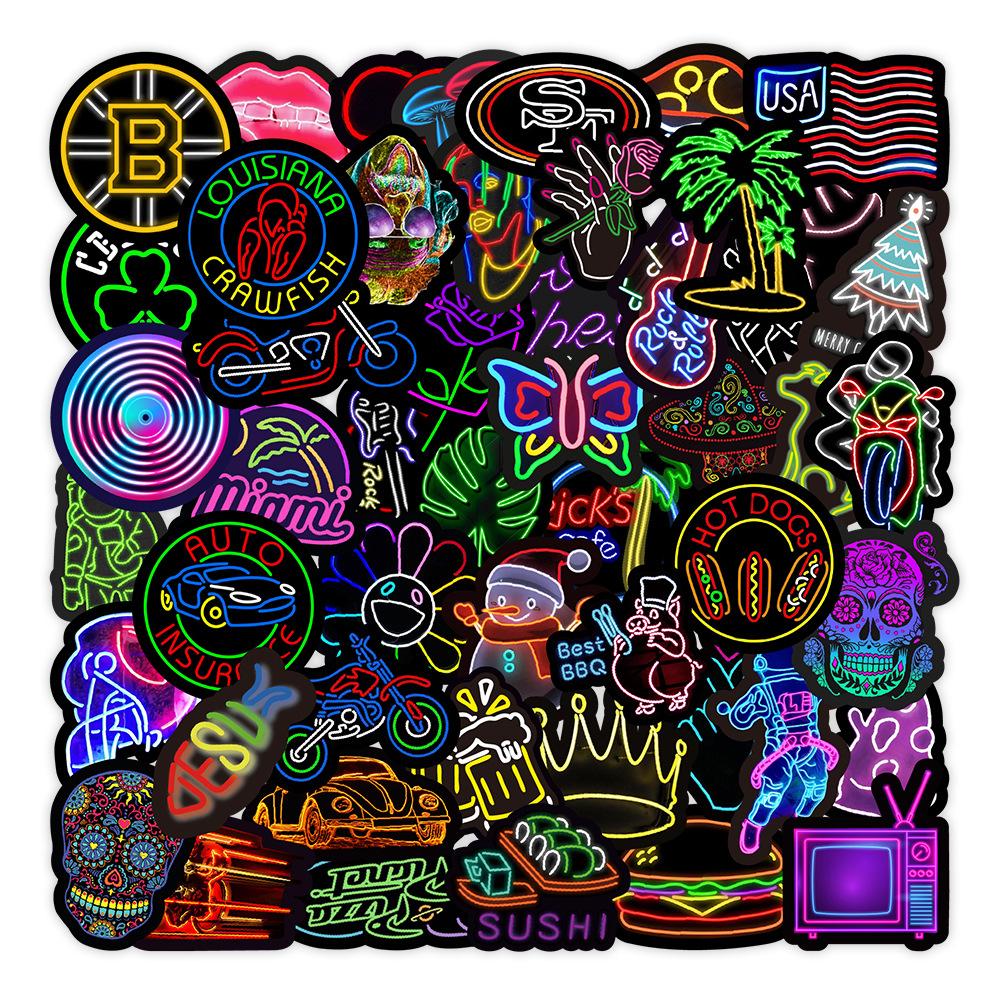 50 pcs Laptop Skateboard doodle Waterproof Sticker