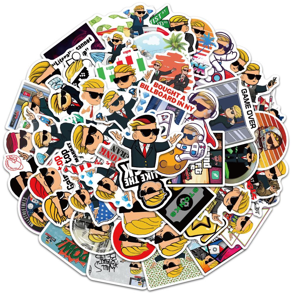 50 pcs Laptop Skateboard doodle Waterproof Sticker