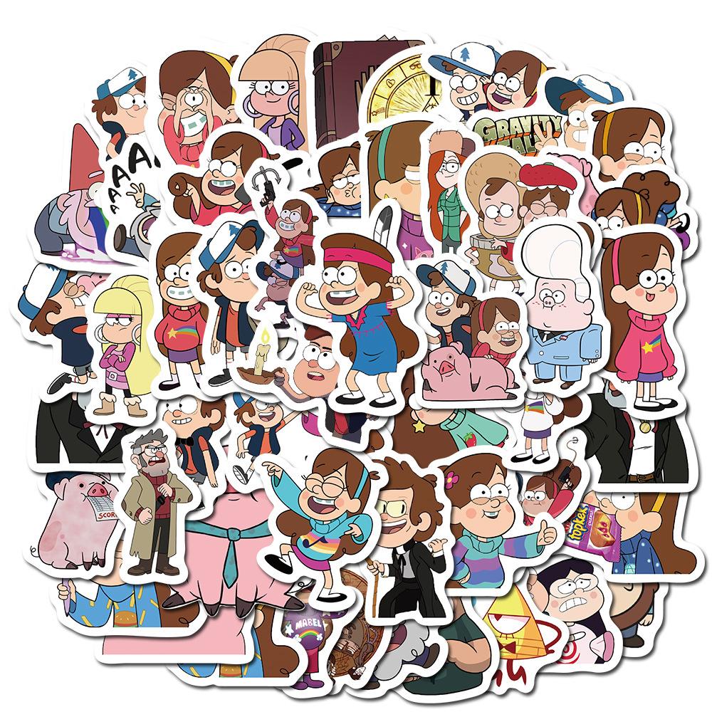 50 pcs Laptop Skateboard doodle Waterproof Sticker