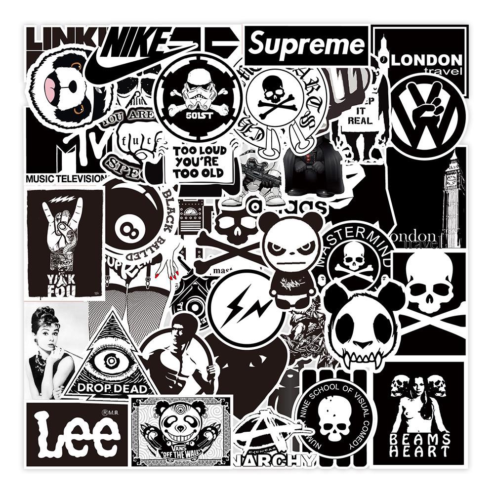 100 pcs Laptop Skateboard doodle Waterproof Sticker