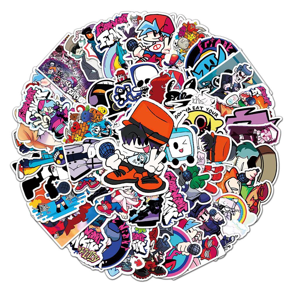 50 pcs Laptop Skateboard doodle Waterproof Sticker