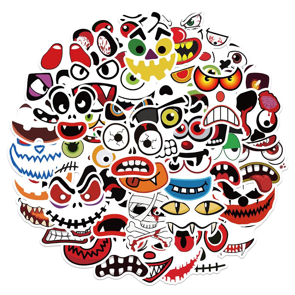 50 pcs Laptop Skateboard doodle Waterproof Sticker