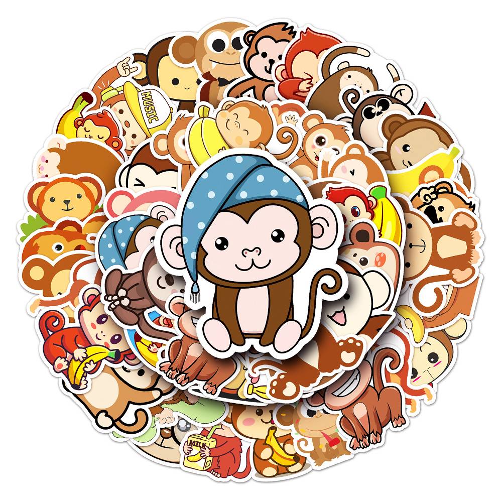 50 pcs Laptop Skateboard doodle Waterproof Sticker