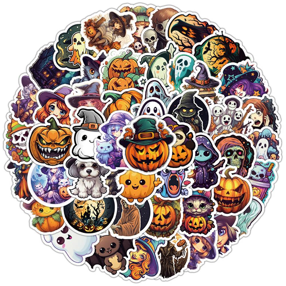 50 Halloween Doodle Stickers