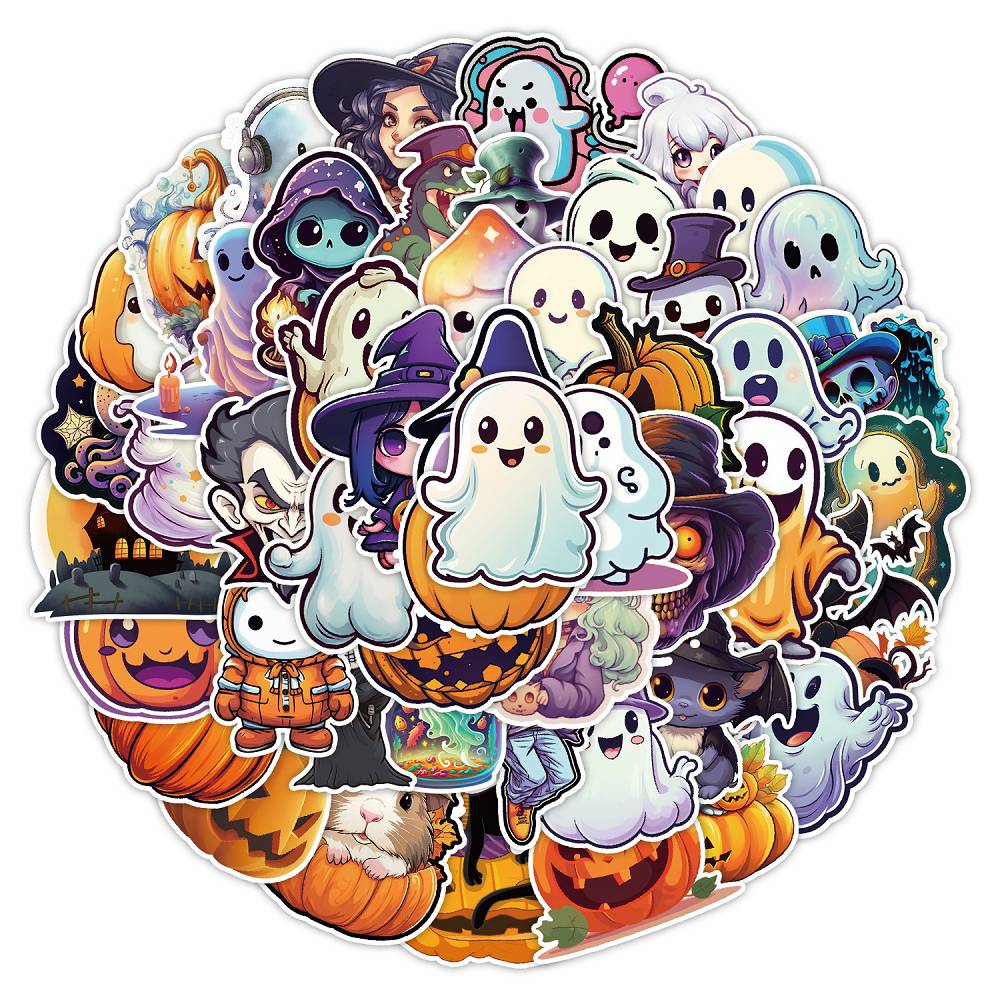 50 Halloween Doodle Stickers