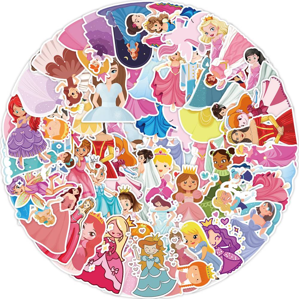 50 Princess Doodle Stickers