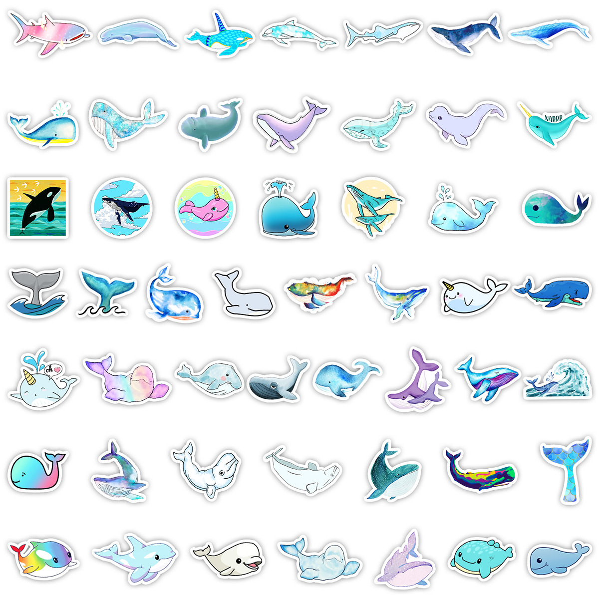50 Ocean Series Stickers
