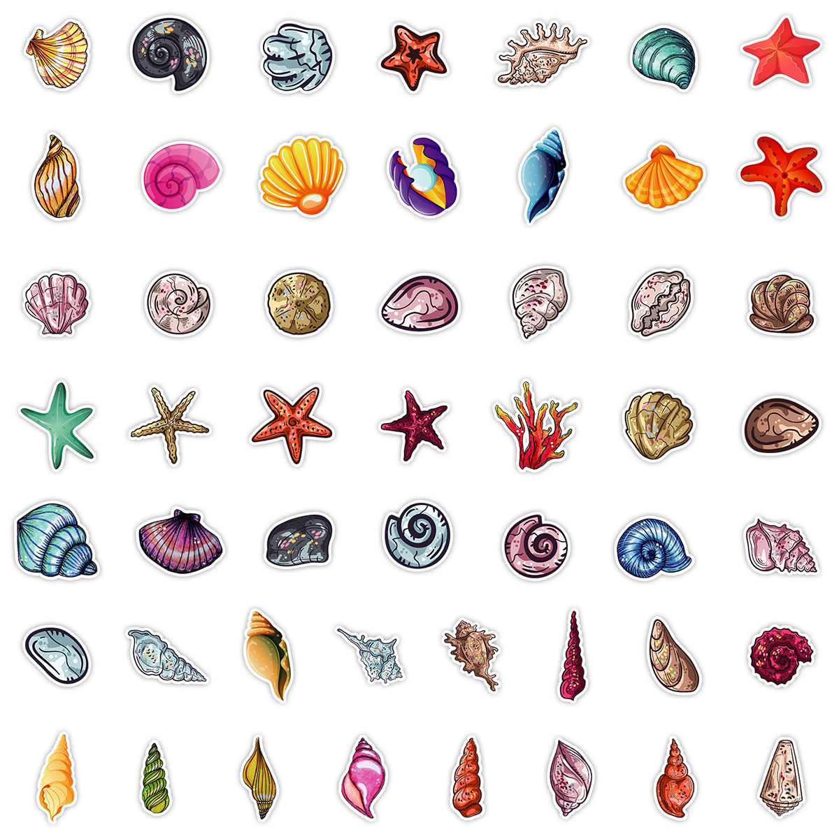50 Ocean Series Stickers