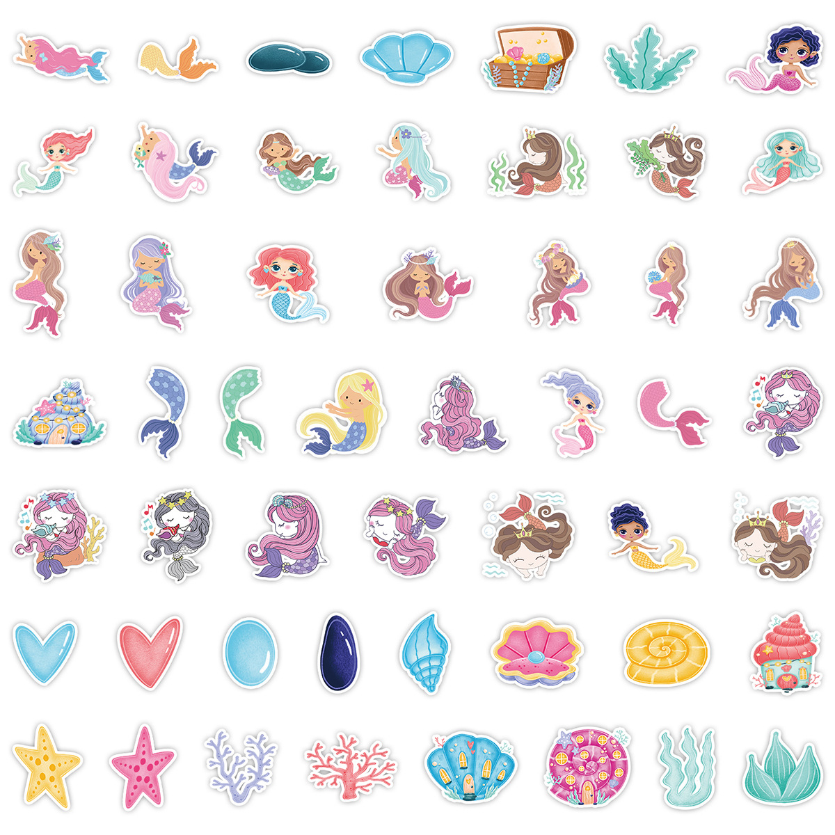 50 Ocean Series Stickers