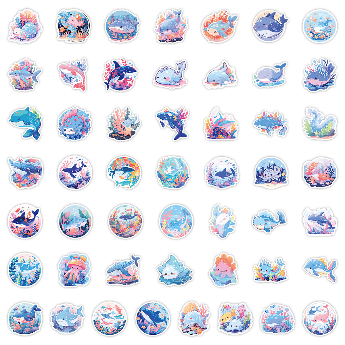50 Ocean Series Stickers