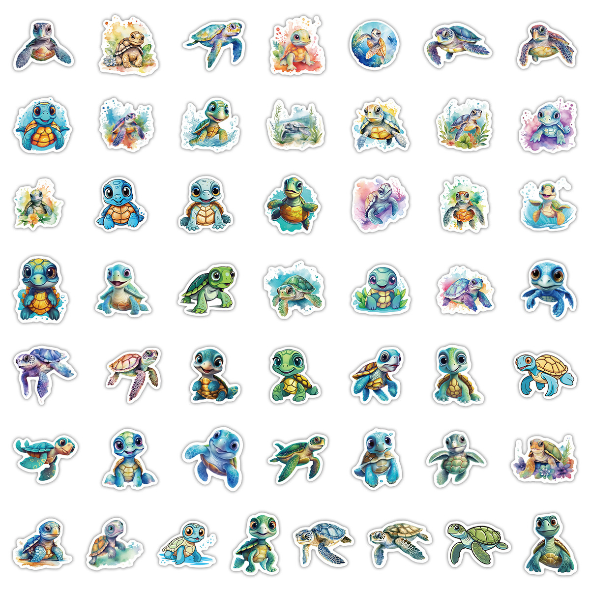 50 Ocean Series Stickers