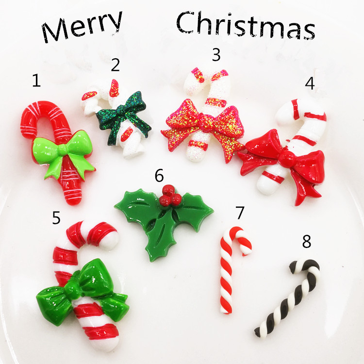 Random Mix 10 Christmas gift resin DIY accessories