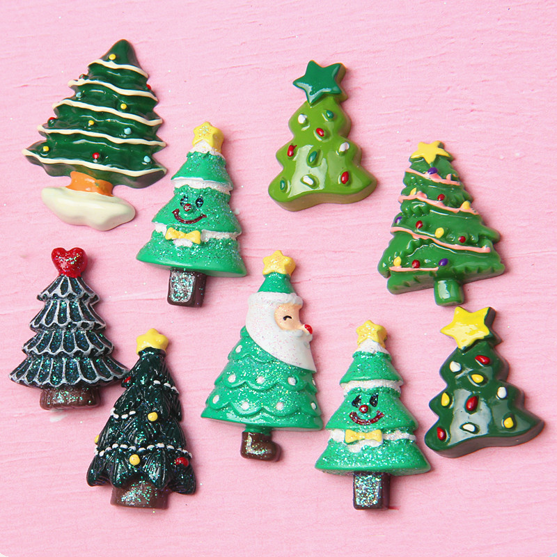 Random Mix 20 Christmas gift resin DIY accessories