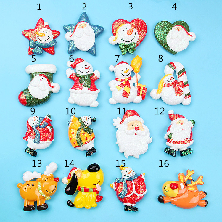 Random Mix 10 Christmas gift resin DIY accessories