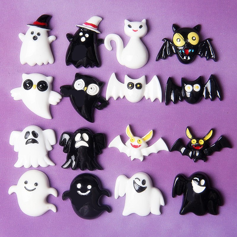 Random Mix 10 Halloween gift resin DIY accessories