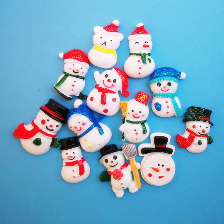 Random Mix 20 Christmas gift resin DIY accessories