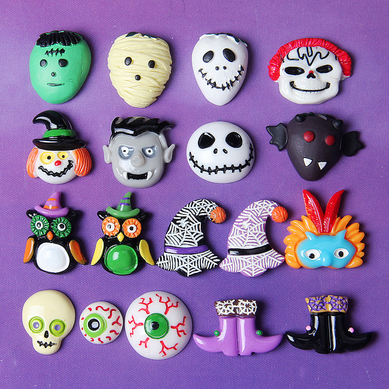 Random Mix 10 Halloween gift resin DIY accessories