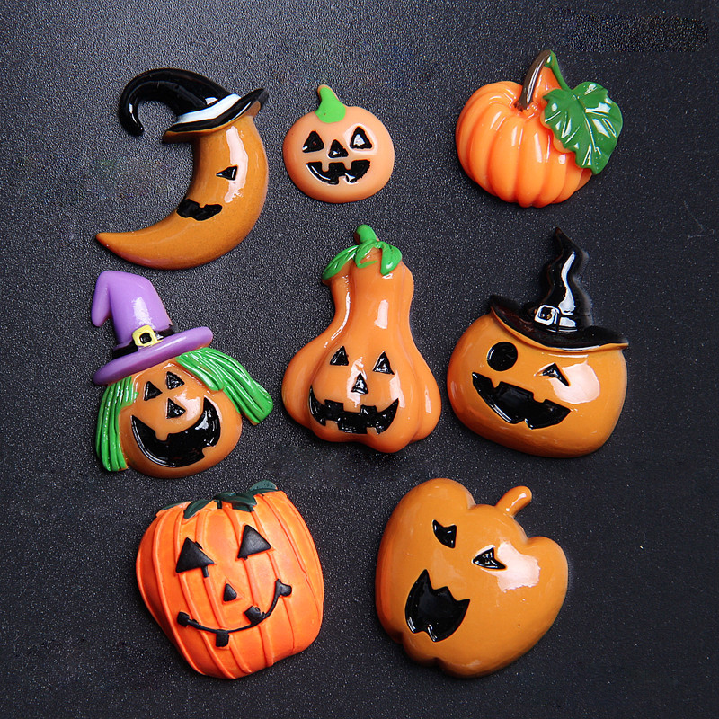 Random Mix 10 Halloween gift resin DIY accessories