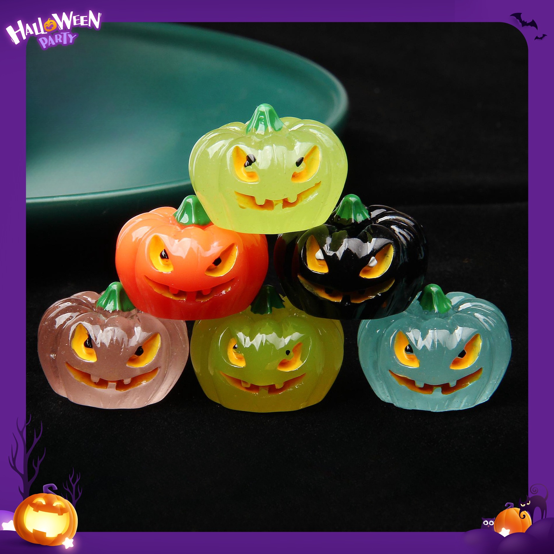 Random Mix 10 Halloween gift resin DIY accessories