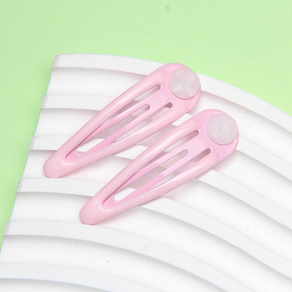 4.9*1.4cm Candy color drip oil BB hair clip