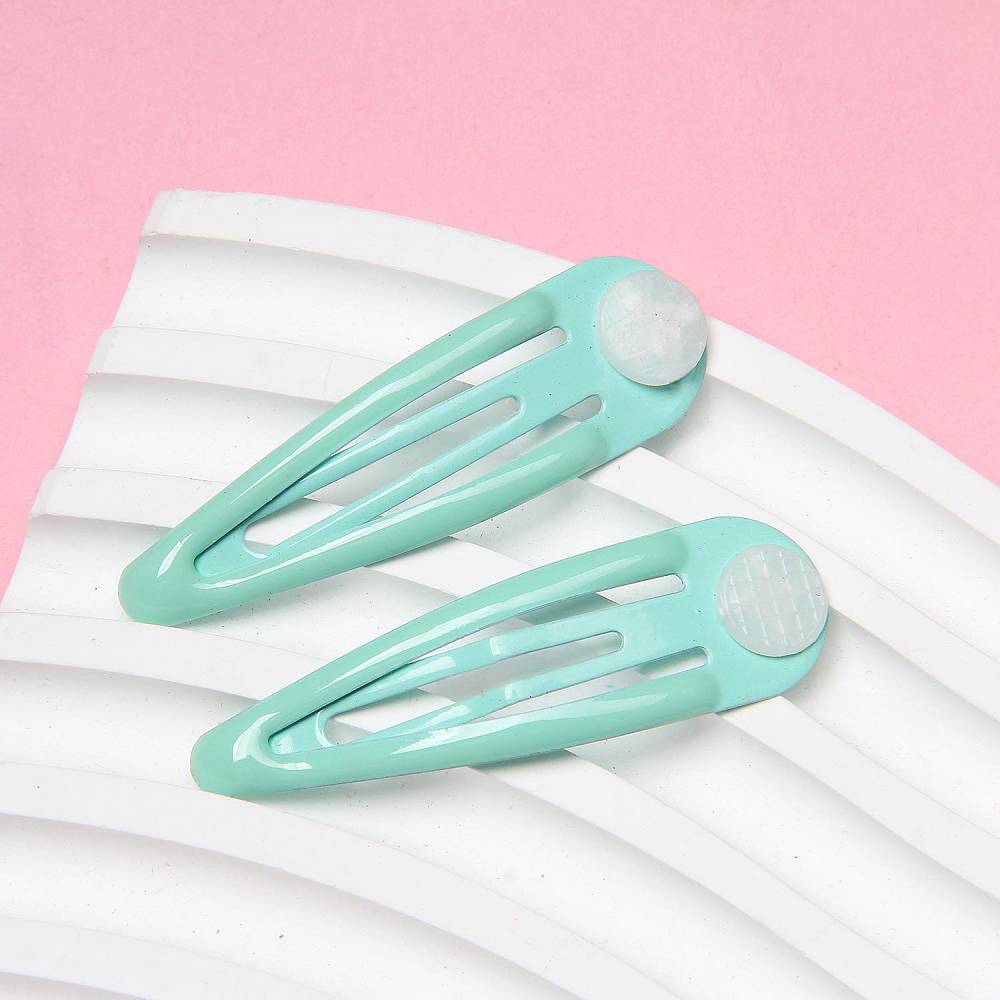 4.9*1.4cm Candy color drip oil BB hair clip