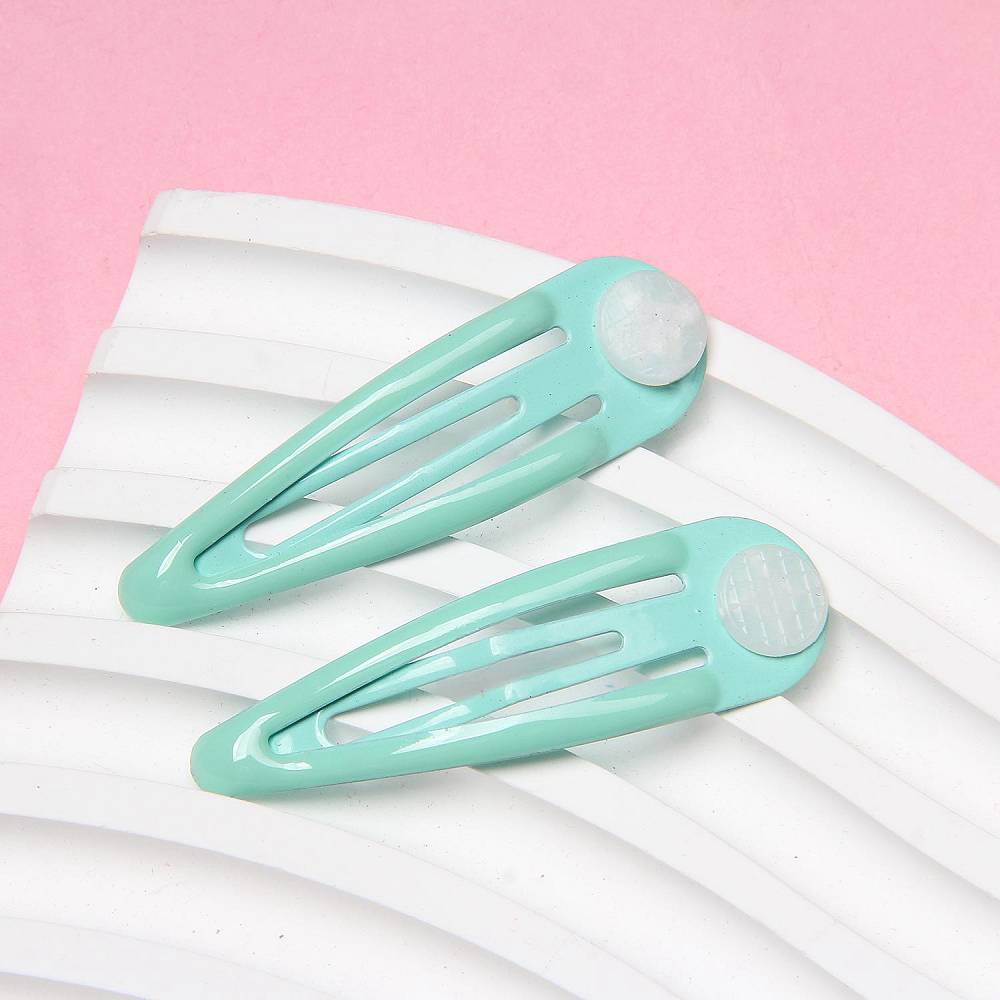 4.9*1.4cm Candy color drip oil BB hair clip